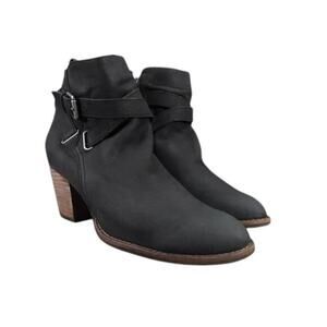 Sam Edelman Shoes Womens 9.5 Booties Fashion Leather Classic Biker Morris Black